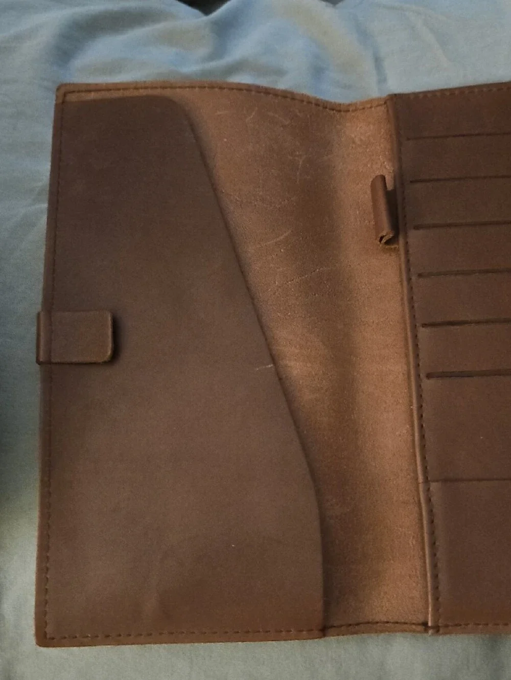 Men's Brown Leather Travel Wallet